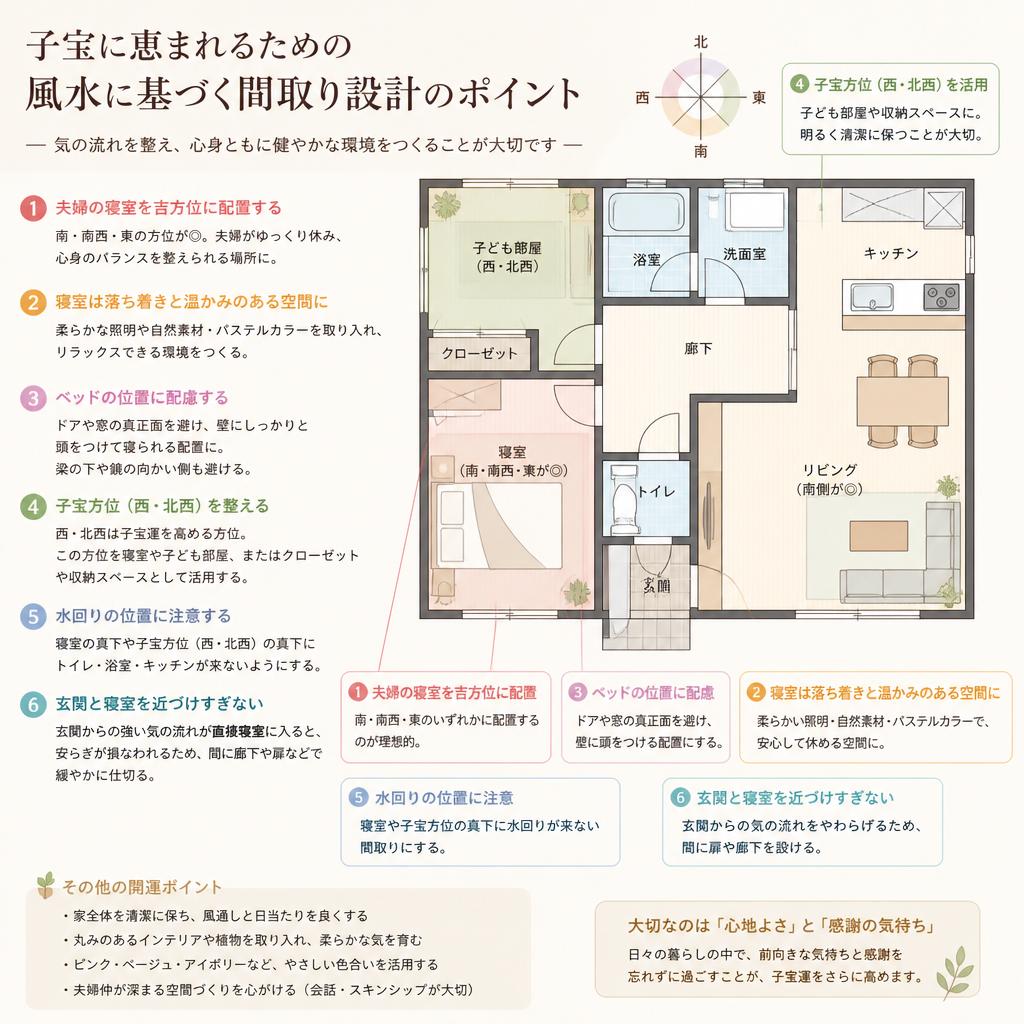 子宝を願う家庭への間取り提案